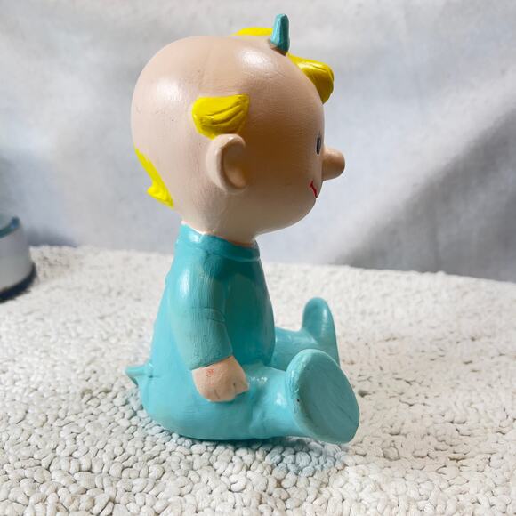 Peanuts Baby Sally Vintage Hand Painted Ceramic RARE 1968 Shultz Charlie Brown - Picture 4 of 15
